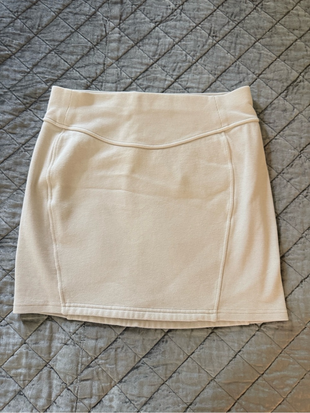 lululemon athletica Cream Knit Mini Skirt